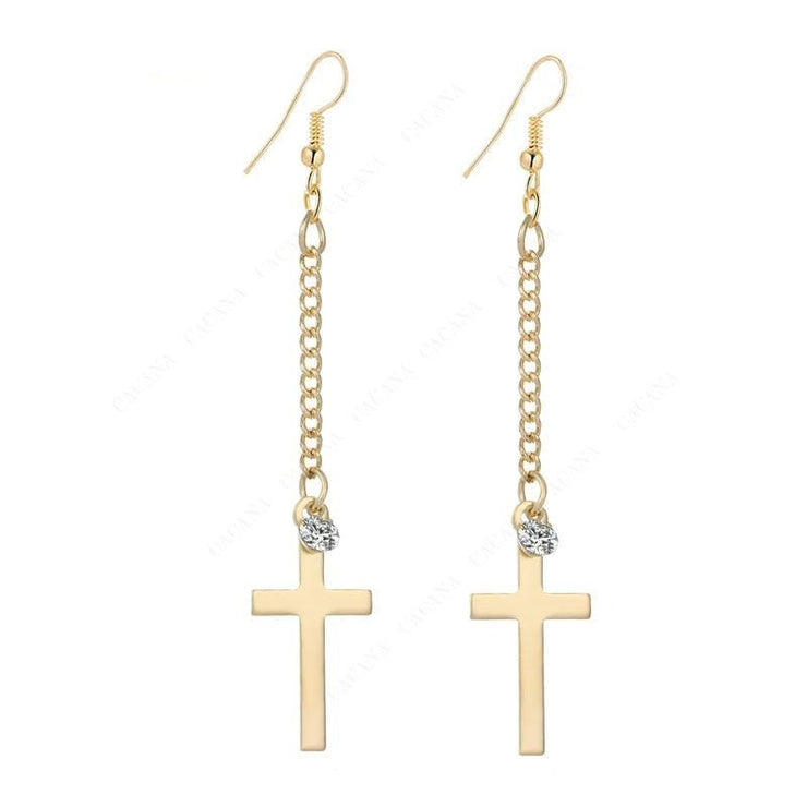 boucles-doreilles-pendentif-croix-pour-les-femmes