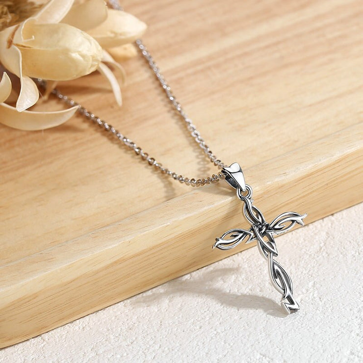 MASSIVO ciondolo Silver Cross 925