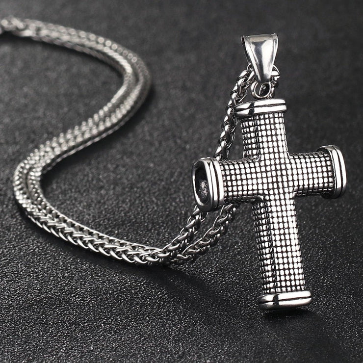 Necklace di Silver Men Cross